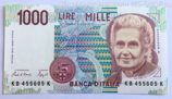 Банкнота Италии 1000 лир 1990