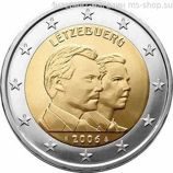 Монета 2 Евро Люксембург "25 лет принцу Гийому" AU, 2006 год